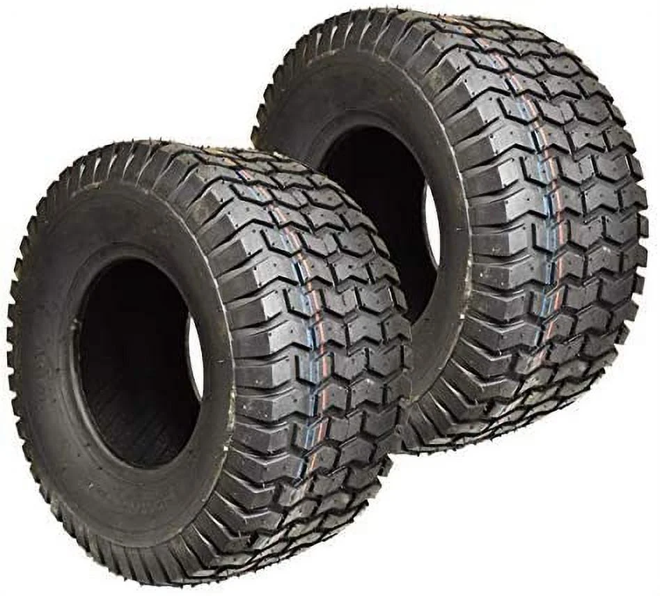 Two New 18x6.50-8 Lawn Tractor Tires - 18x650-8 Turf Tires Tubeless Lawn Mower Tires