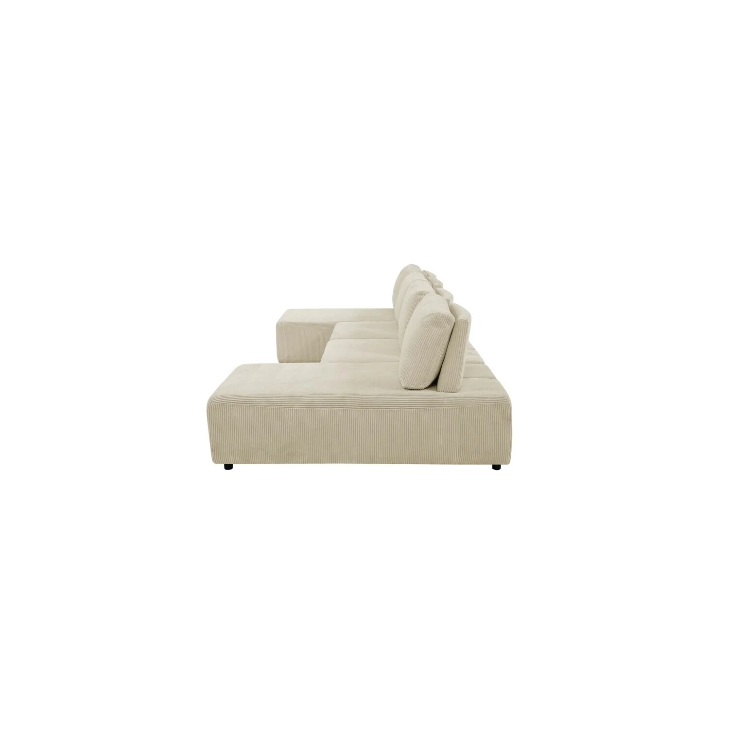 HomeStock 4-Piece Upholstered Sectional