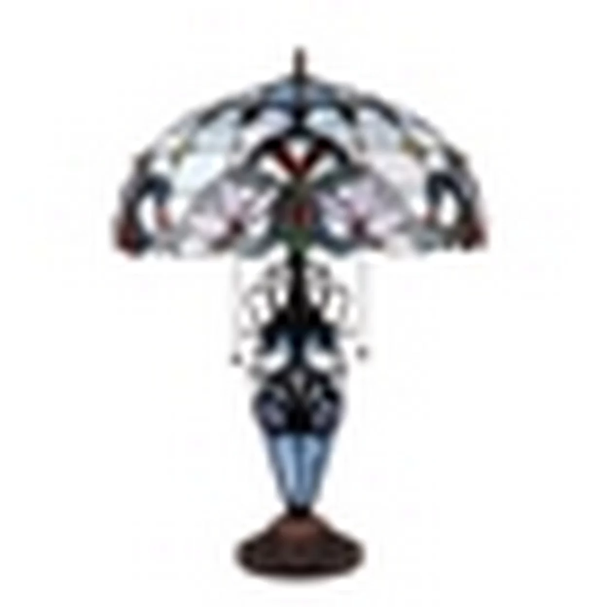 CHLOE Lighting GRENVILLE Victorian-Style Dark Bronze 3 Light Double Lit Table Lamp 18