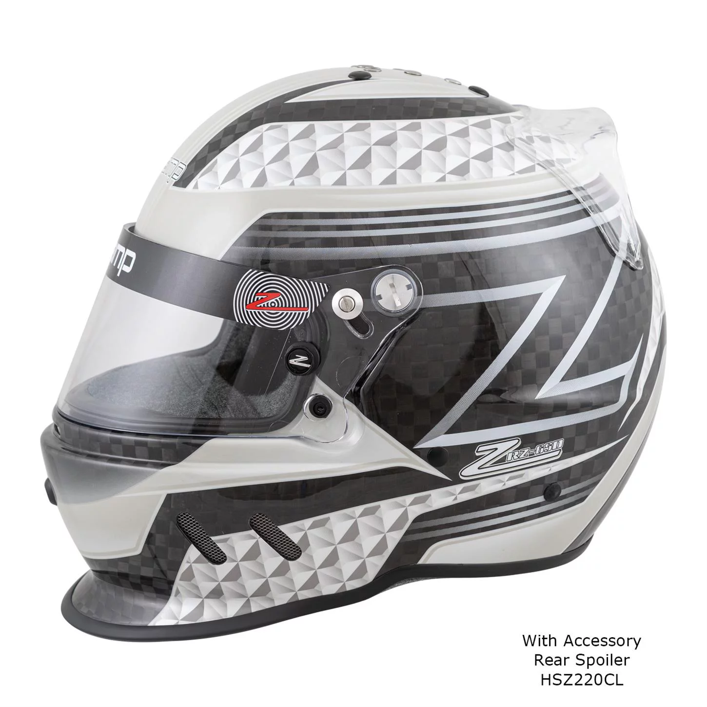Zamp RZ-65D Carbon SA2020 Helmet, Black/Gray, Large