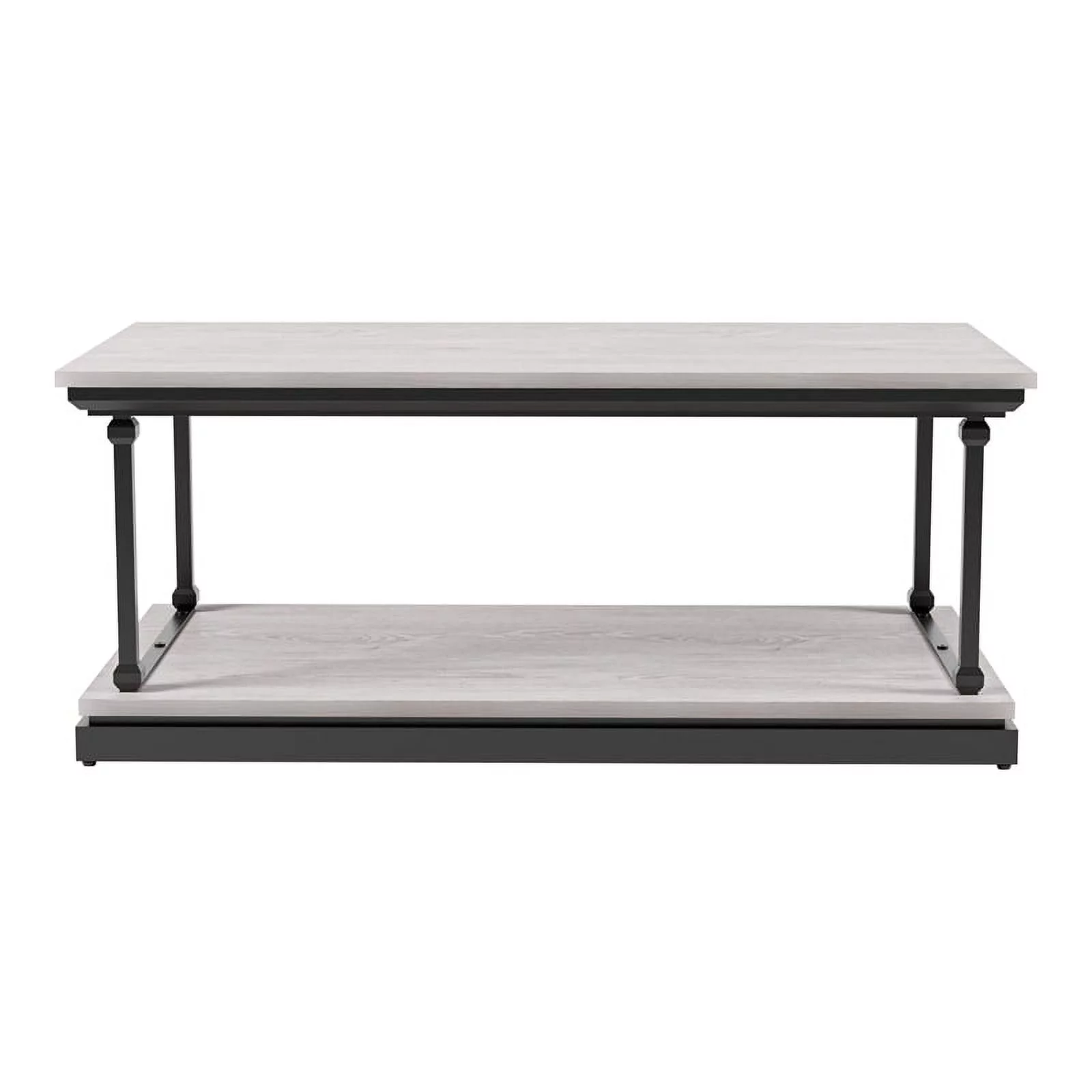 Furniture of America Drewden Wood 1-Shelf Coffee Table in White