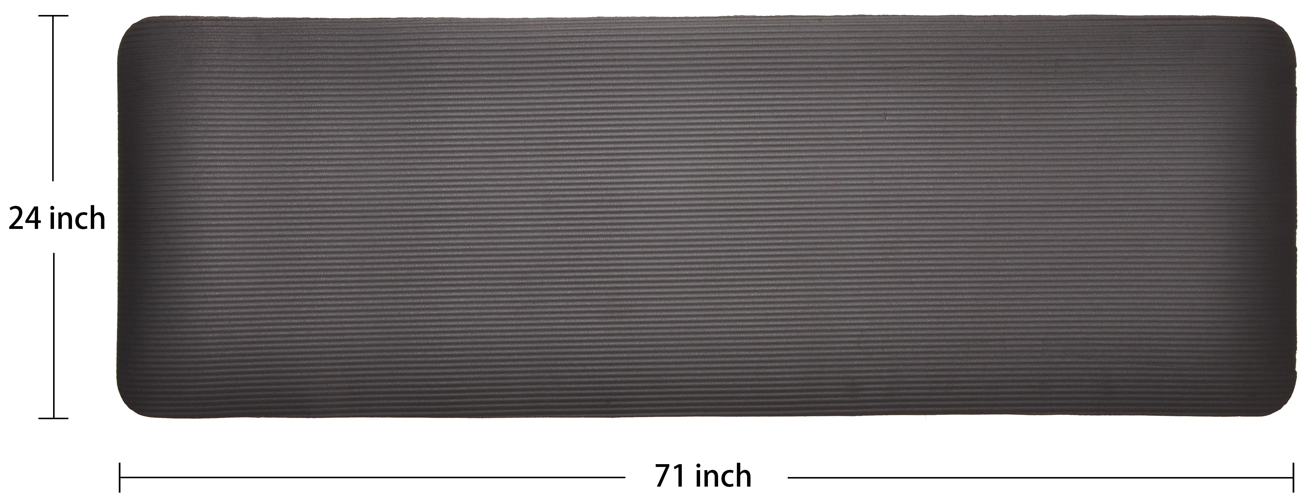 BalanceFrom GoCloud All-Purpose 1-Inch Extra Thick High Density Anti-Tear Exercise Yoga Mat with Carrying Strap