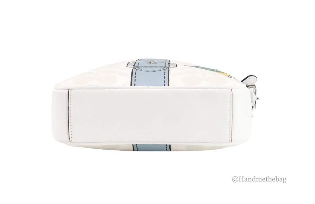 Coach (CH200) Hudson 21 Medium Chalk Trompe L'oeil Print Coated Canvas Handbag