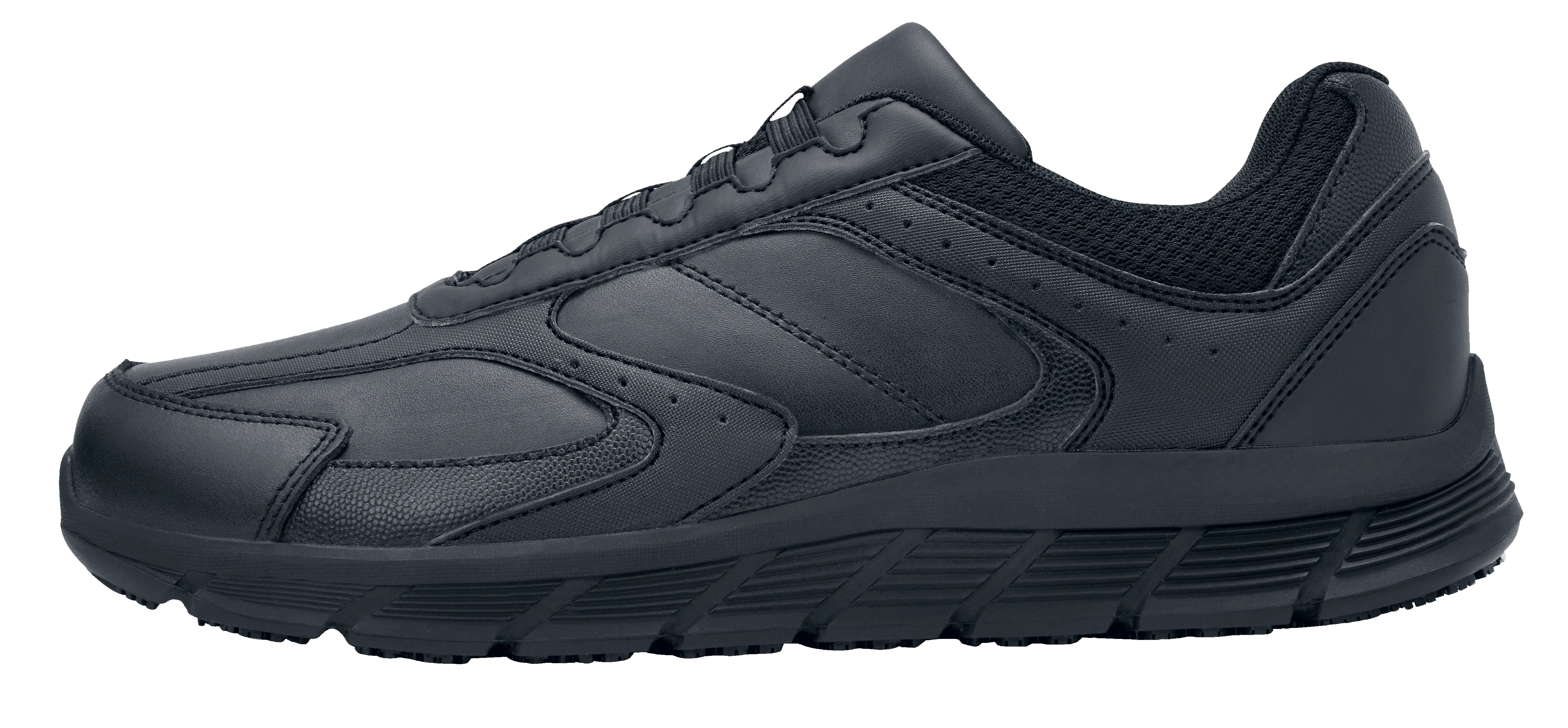 Shoes for Crews Entree II Men's Sneaker, Slip Resistant, Water Resistant Work Shoes, Black, US 9.5