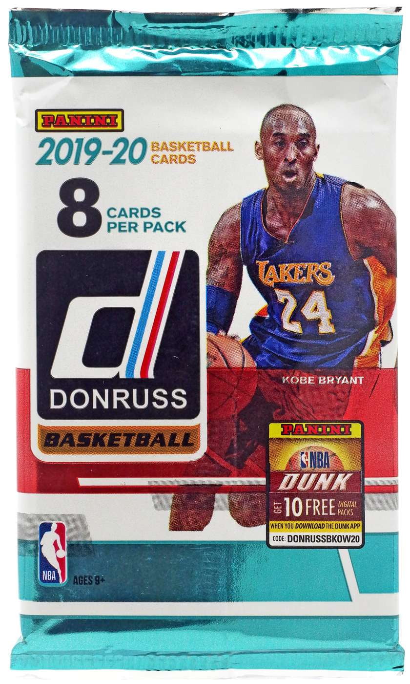 NBA Panini 2019-20 Donruss Basketball Trading Card BLASTER Pack (8 Cards)
