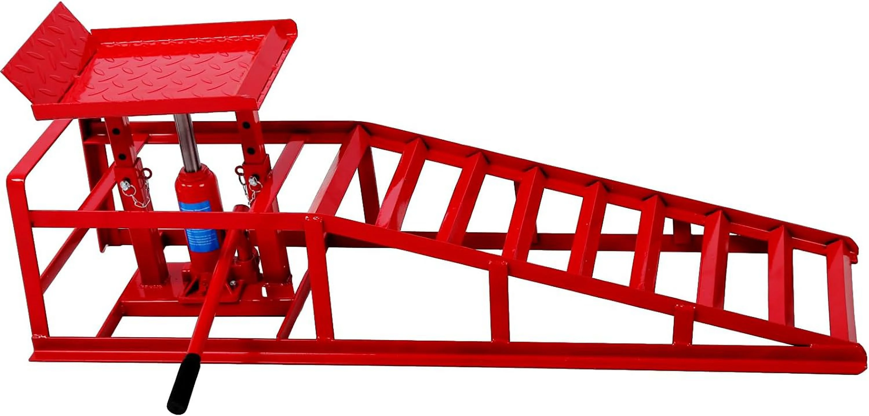 Tabaray Car Ramps Lifts 10000Lbs 5T Capacity Garage Vehicle Lift Ramps Auto Car Truck Service Ramps Lifts Automotive Hydraulic Lift Repair Frame Lift (Set of 2, Red)
