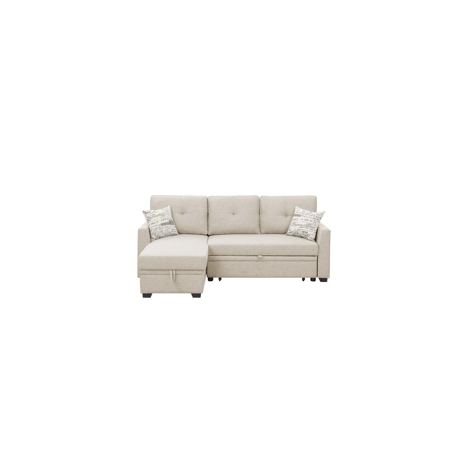 HomeStock L-Shaped Upholstered Sectional