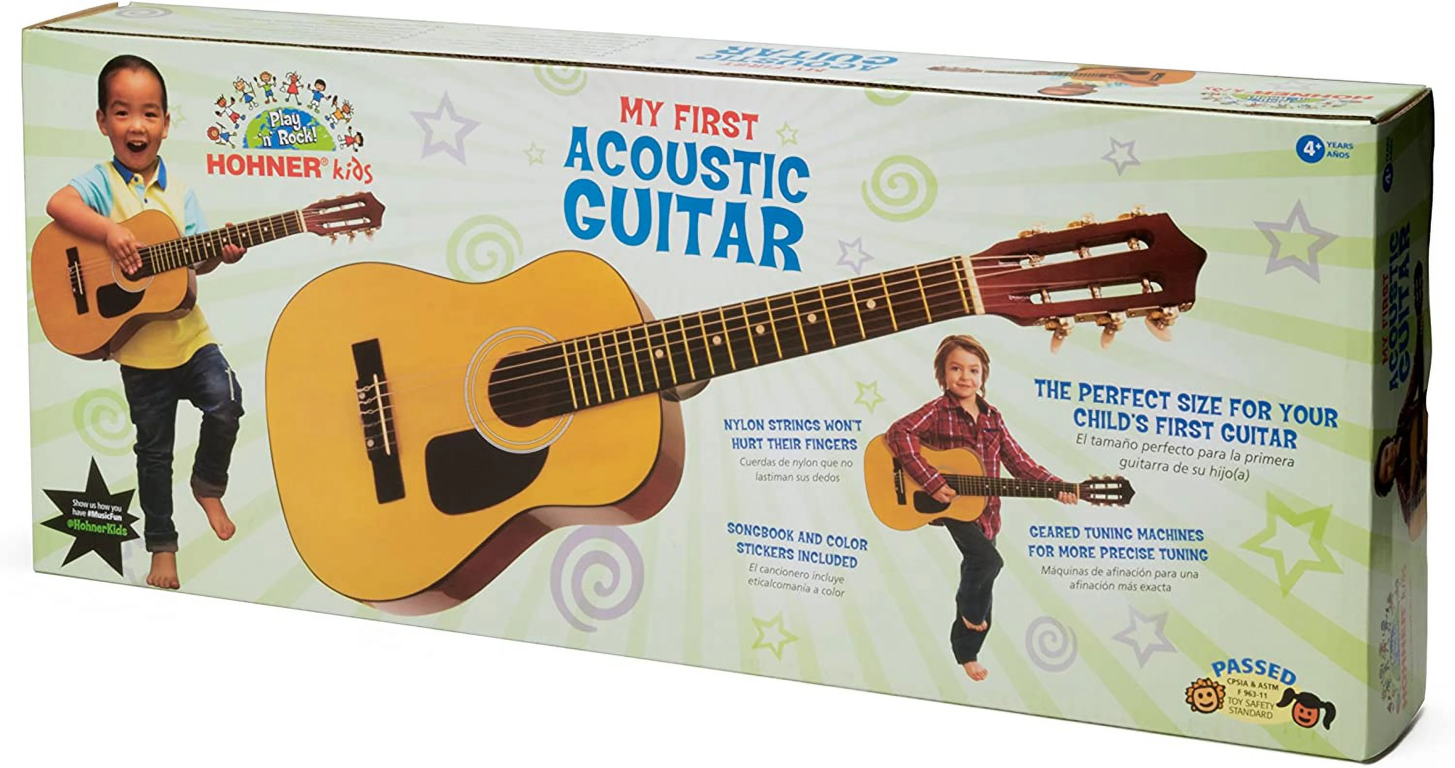 HOHNER 6 String Acoustic Guitar, Right Handed, Natural (HAG250P)