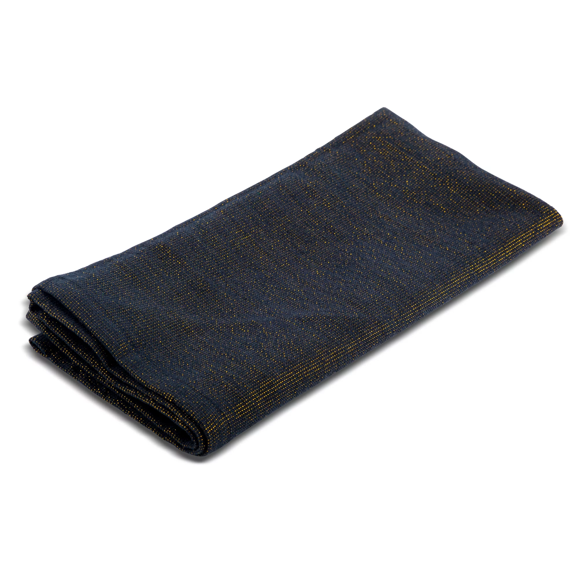 Thyme & Table Fall 8-Piece Set, 4 Napkins & 4 Round Placemats, Black & Gold