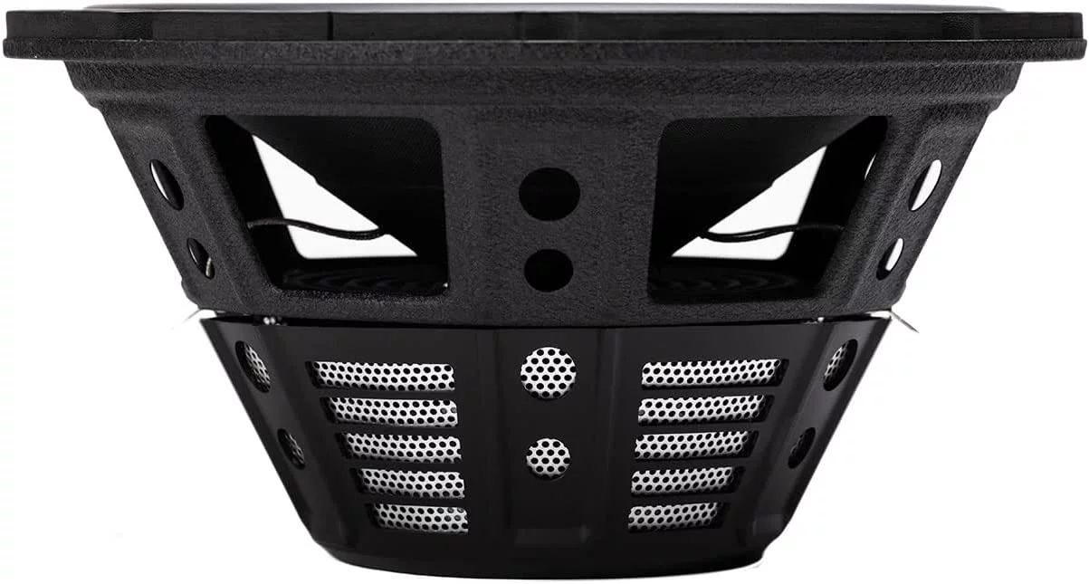 Hifonics Zeus 1200.1D Mono Amplifier with a Hifonics HFX12D4 Subwoofer, Silver Amplifier, Black Subwoofer