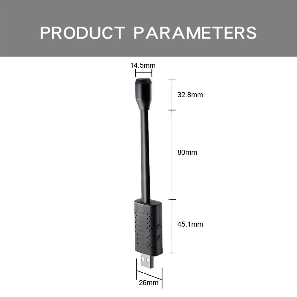 USB Plug Wi-Fi Wireless Camera -DFITO Security Cameras Small 1080p HD Nanny Cam,with 32GB SD Card