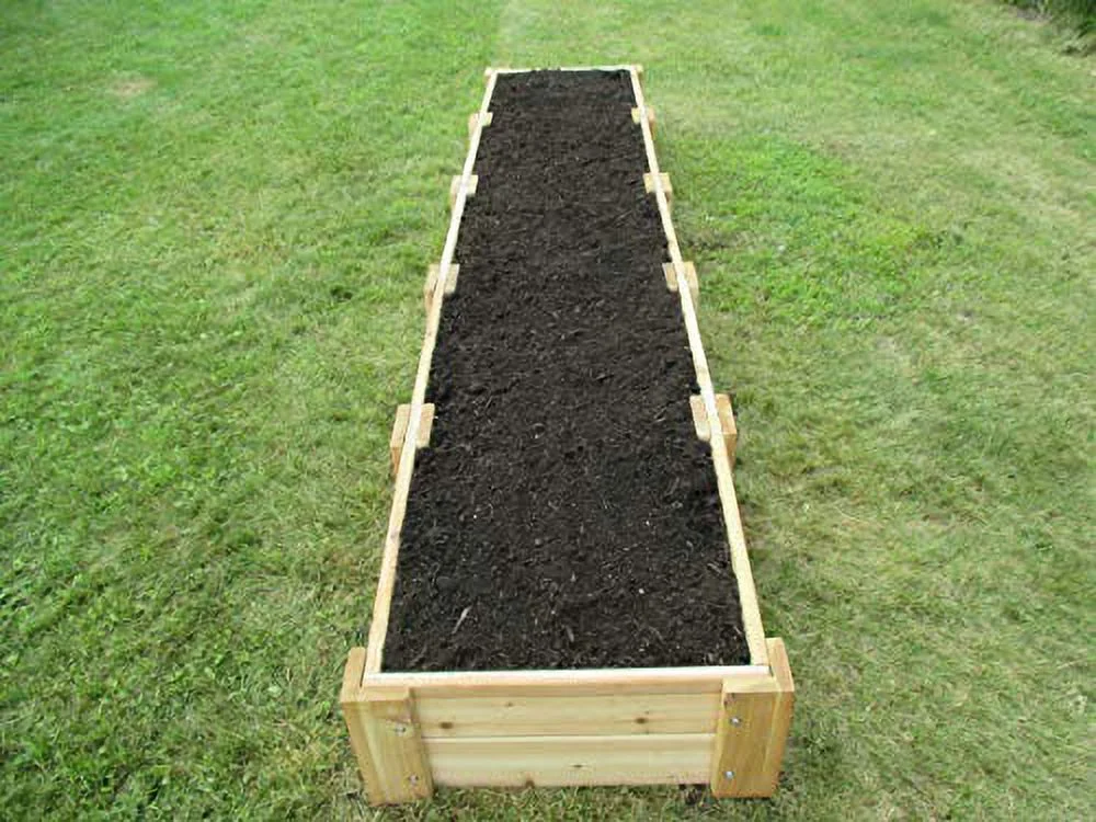 Cedar Raised Bed Garden Kit by Infinite Cedar 2 ft. x 10 ft. x 11 inches H