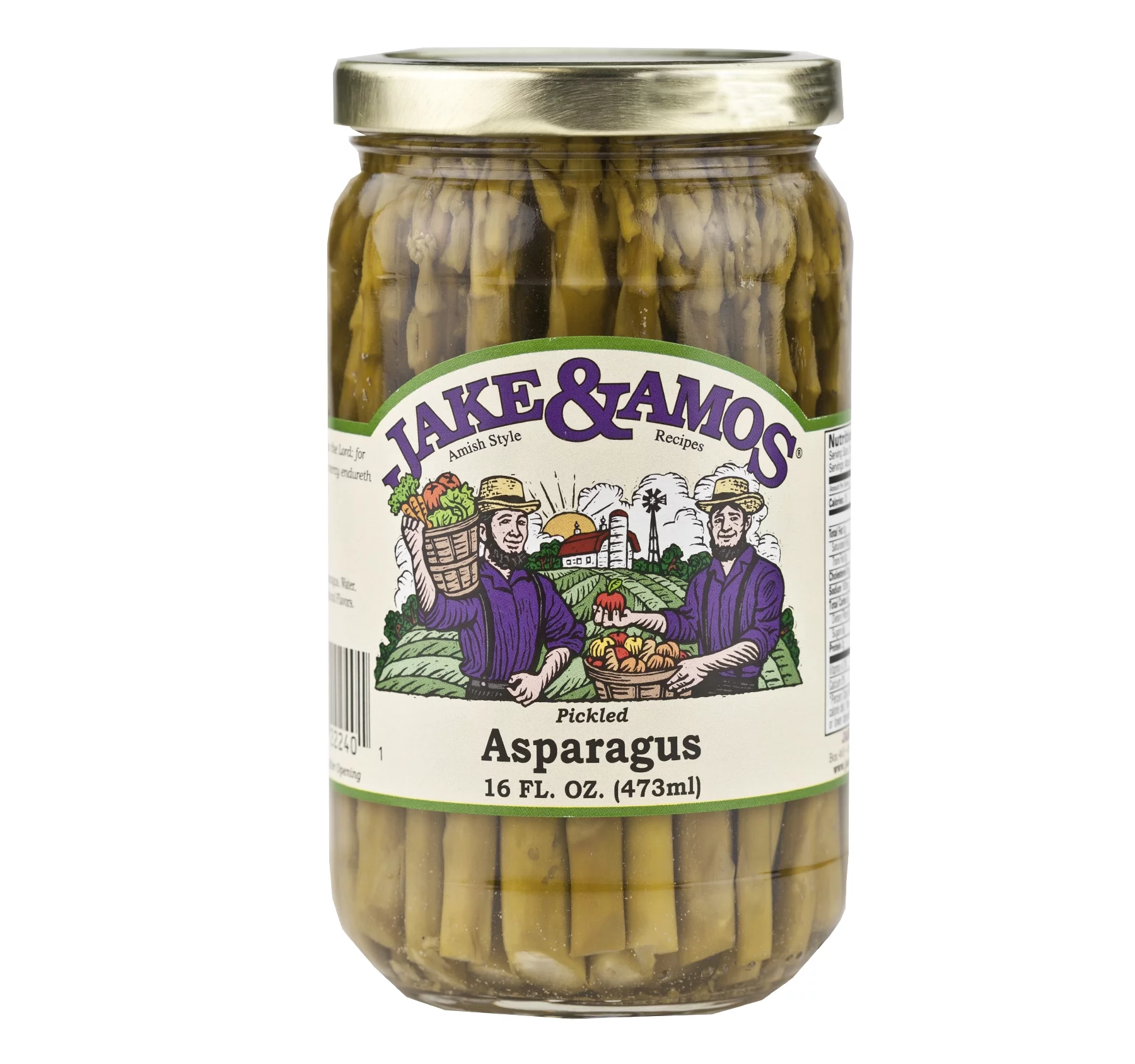 Jake & Amos Pickled Asparagus, 3-Pack 16 oz. Jars