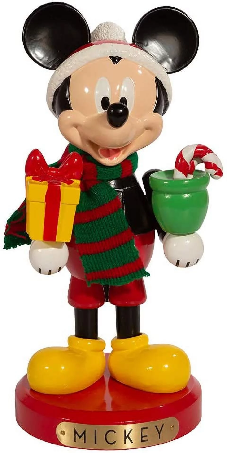 Kurt Adler 10-Inch Disney Mickey Mouse with Present Nutcracker