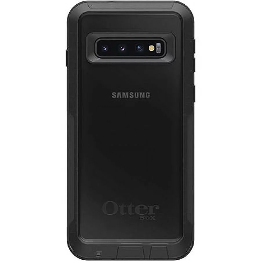 OtterBox Pursuit Series Dust Protection Rubber Case for Samsung Galaxy S10 - Black/Clear