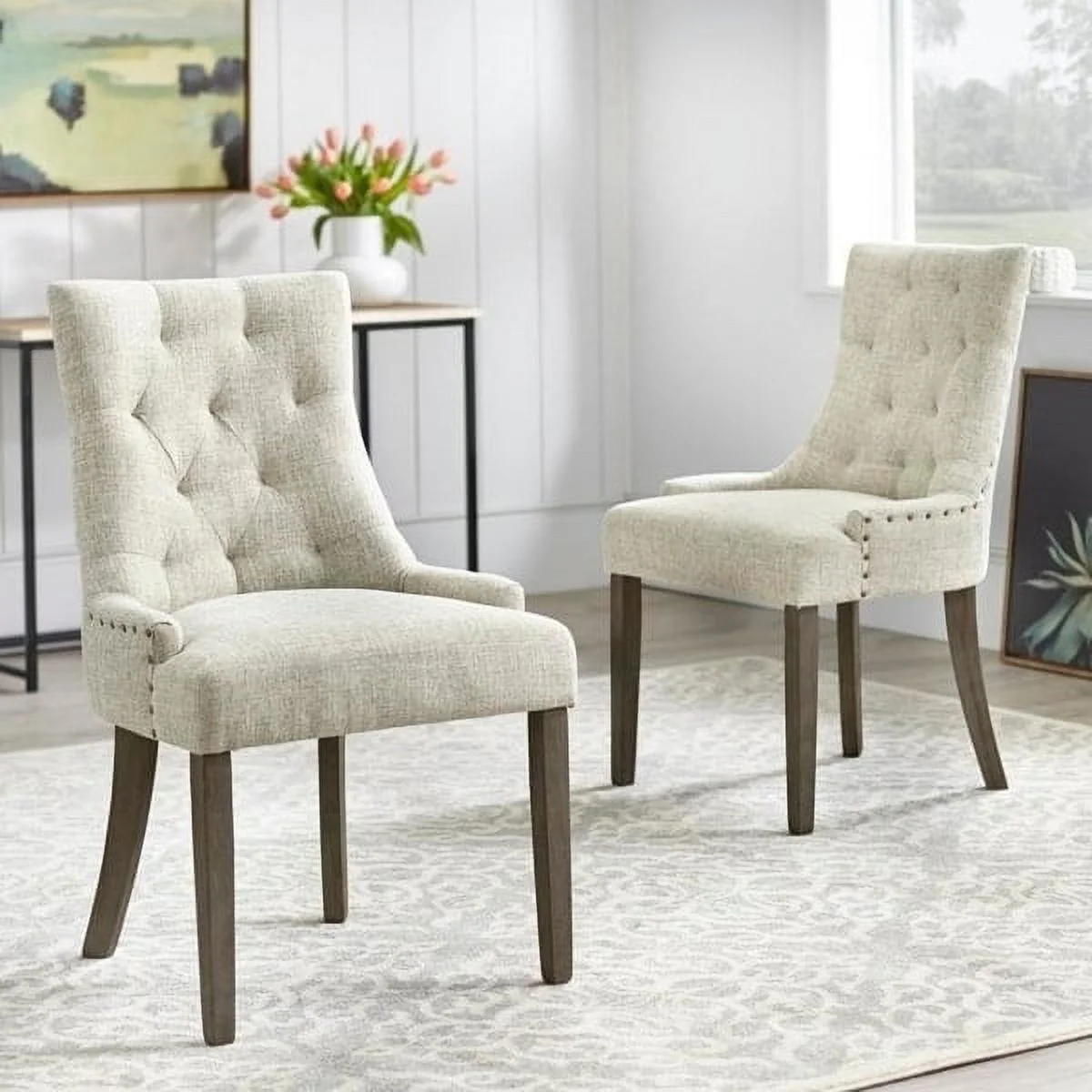 ANGELOHOME angelo:HOME Ariana Parson Dining Chair Blue Set of 2 Set of 2