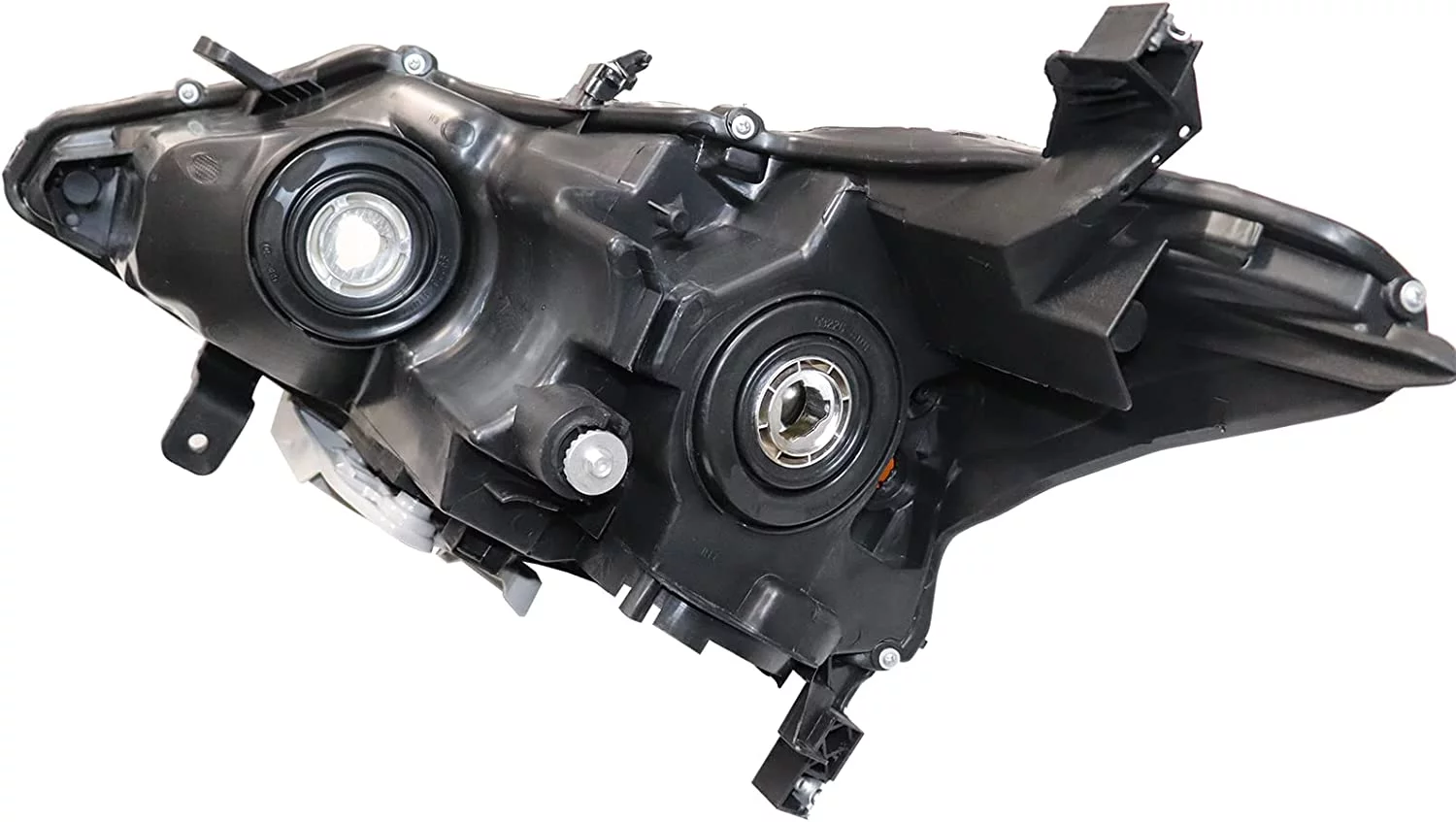 DENEST Black Housing Headlight Assembly Replacement Compatible with 2013 2014 2015 Altima Sedan Halogen Headlight NI2502208 NI2503208 - Passenger and Driver Side