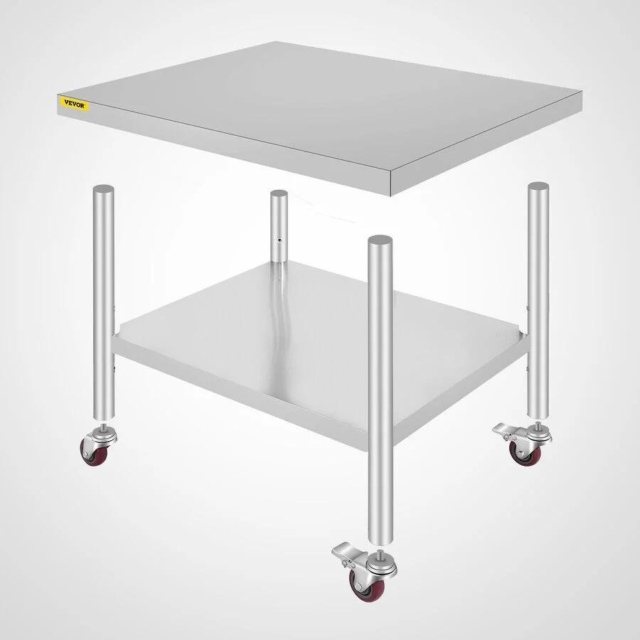 Stainless Steel Food Prep Work Table for Kitchen Restaurant, 30