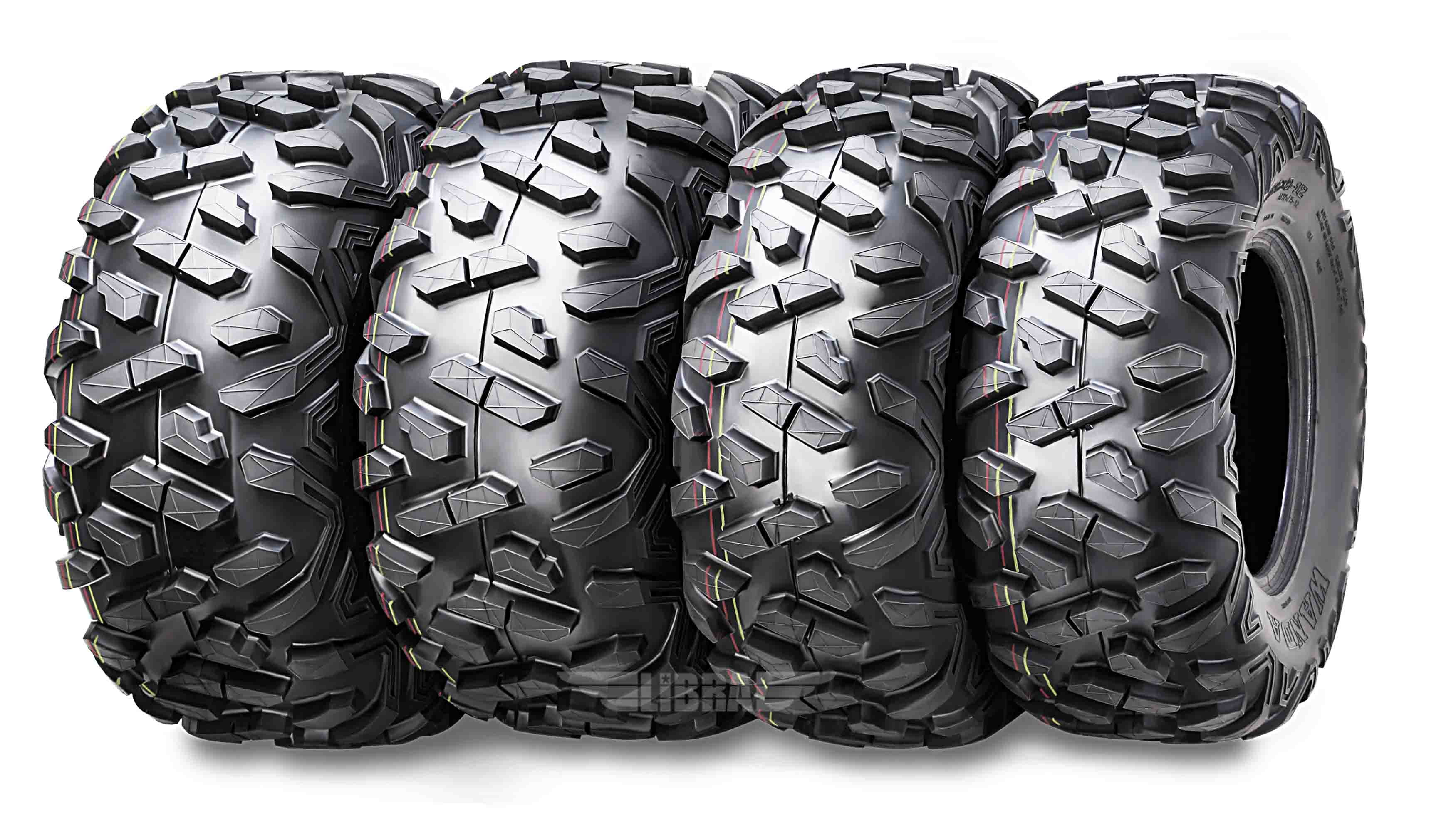 Wanda ATV/UTV Tires 26x9R12 Front & 26x11R12 Rear /6PR P3501 - 10179/10180, Set 4