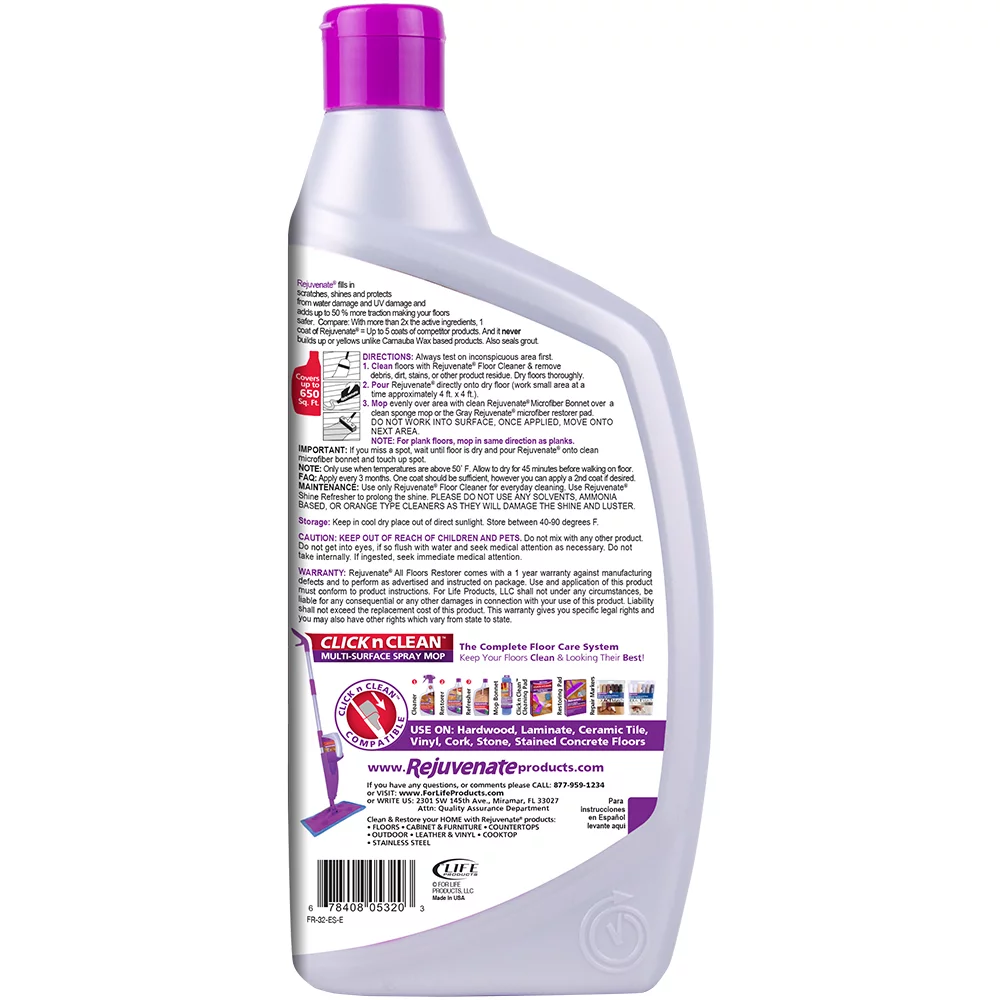 Rejuvenate Floor Cleaners, Unscented, 32 Fluid Ounce, 2 Count