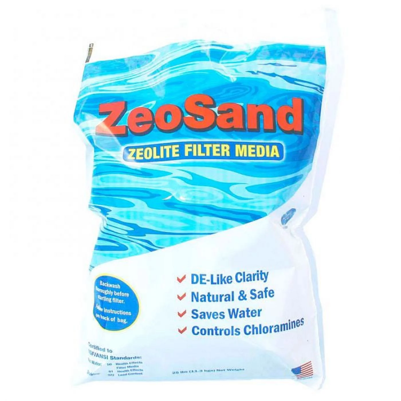 Zeo Sand Zeolite Swimming Pool Filtration Media 2 x 25 lb. Bag (50lb Total)