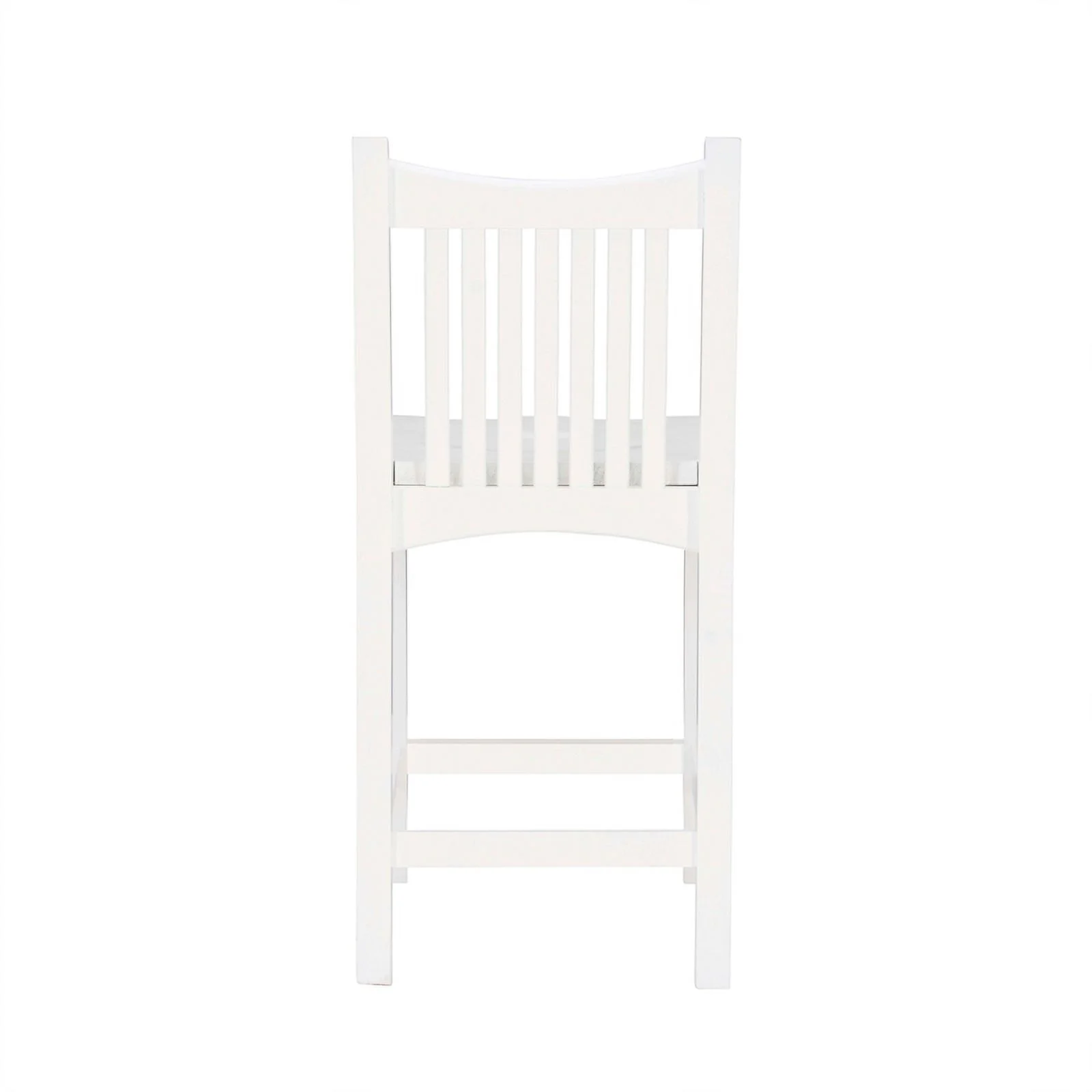 Linon Malvern Solid Wood Commercial Grade Set of Two Counter Stools in White