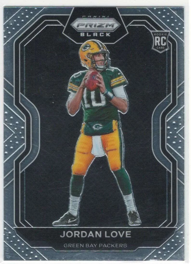 NFL 2020 Panini Prizm Black  Jordan Love PB-4 (Rookie)