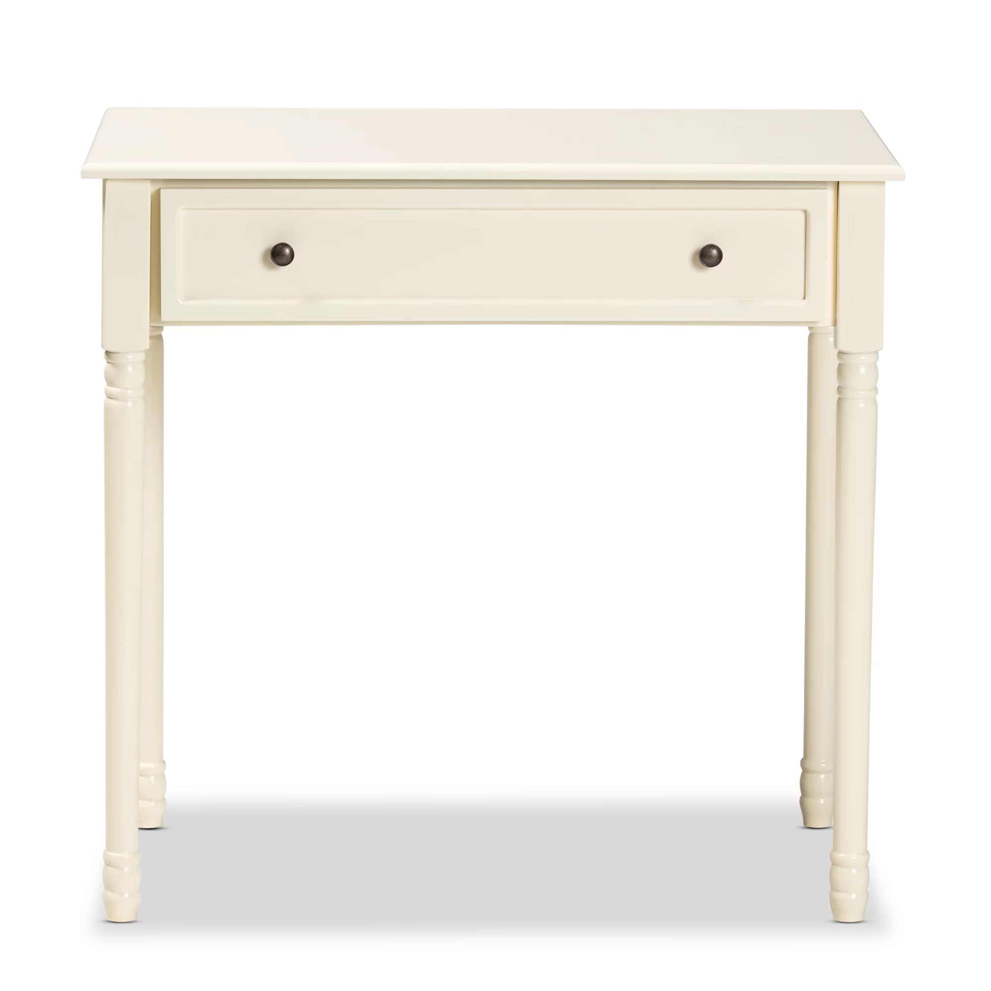 Baxton Studio Mahler Traditional Wood 1 Drawer Console Table, White