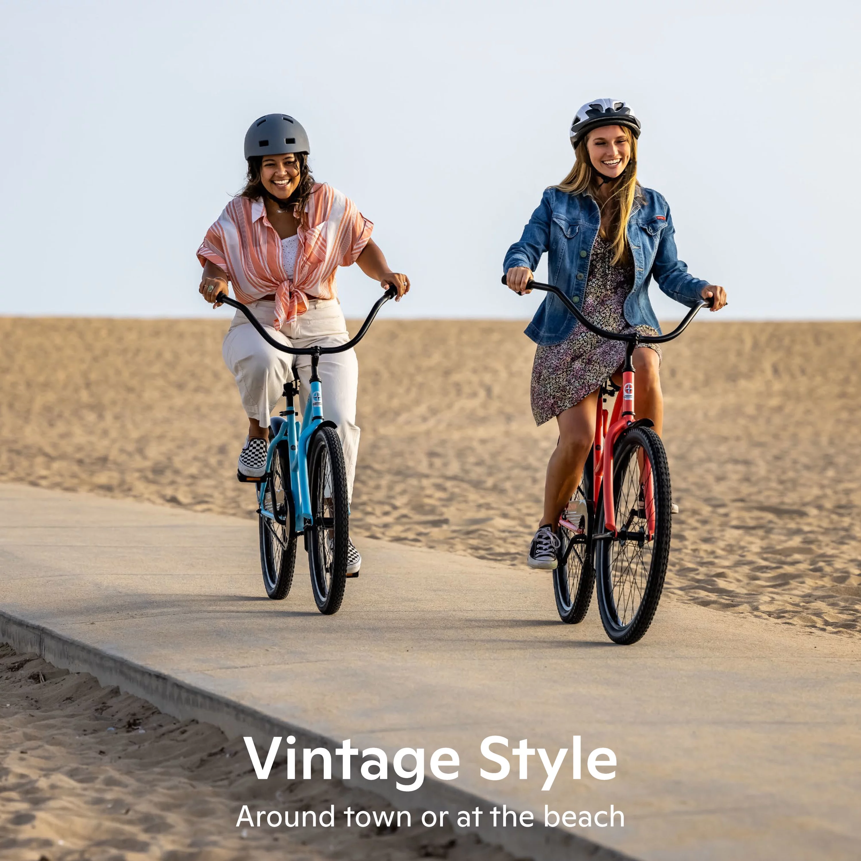 Schwinn Siesta cruiser bike, single speed, 24-inch wheels, sky blue, girls style