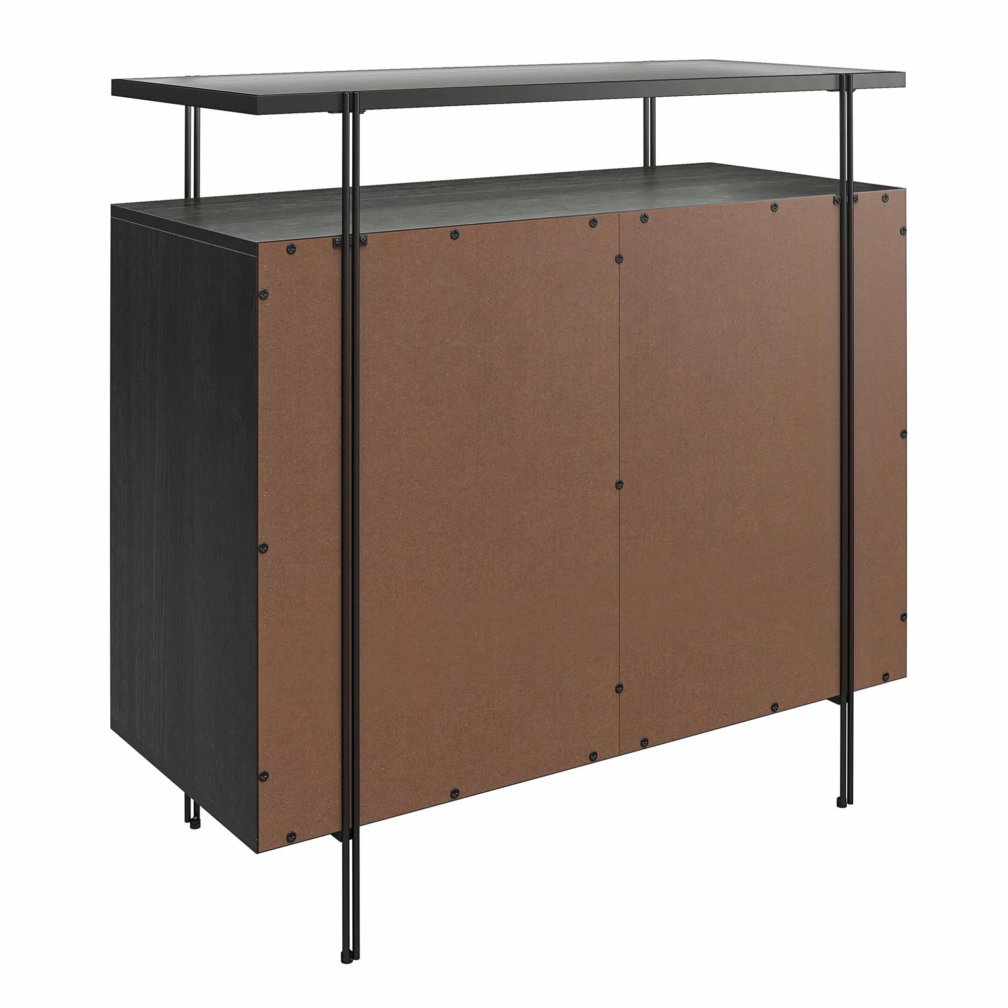 Ameriwood Home Vance Bar Cabinet, Black Oak