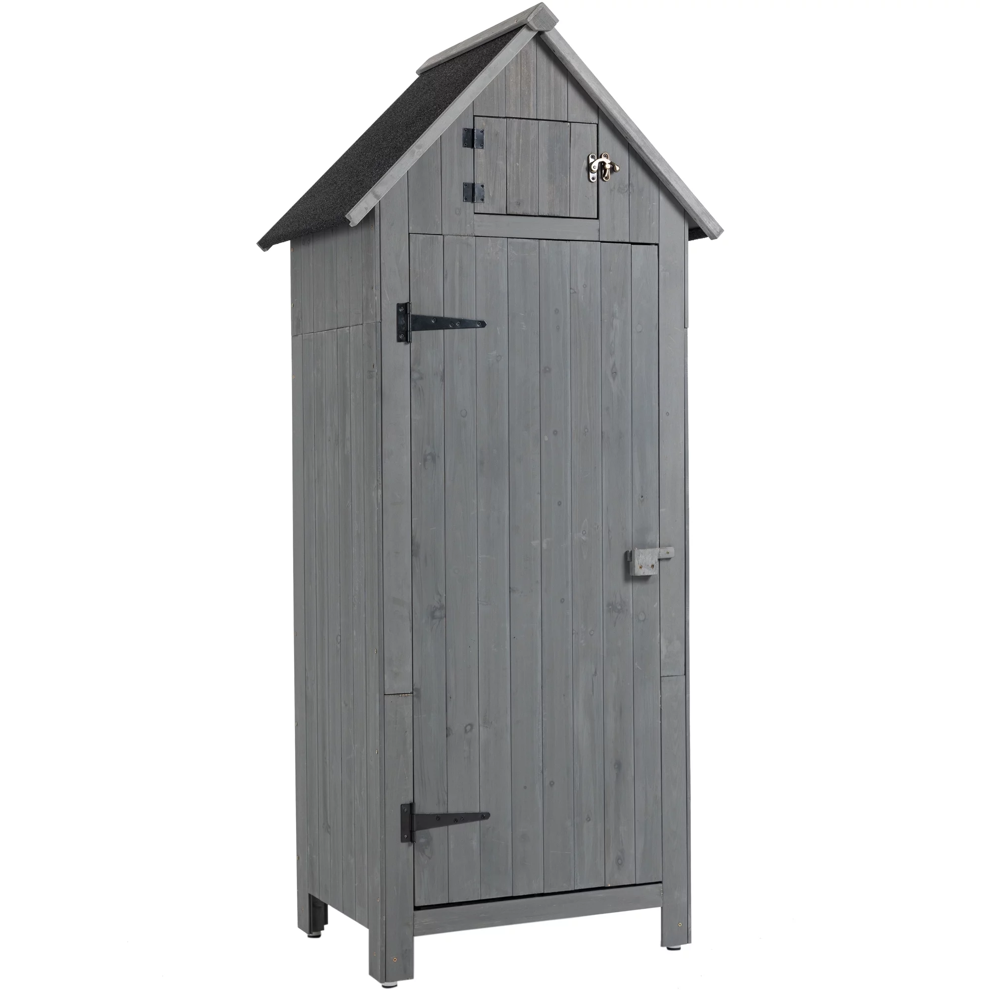 Outdoor Tool Storage Cabinet, Wooden Fir Garden Shed with Single Storage Door