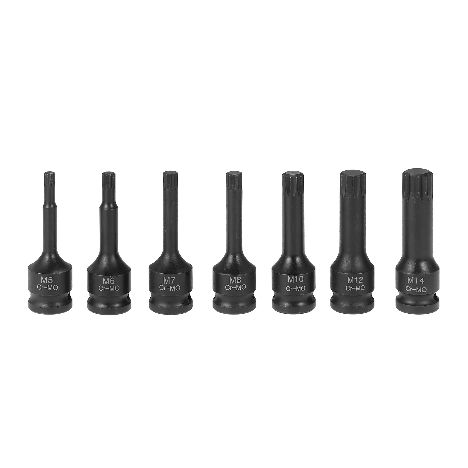 Socket Set,6mm 7mm 8mm Bit Cr-mo Steel 10mm 12mm Xzn Sizes (5mm 6mm Socket Set Piece Sizes (5mm Set 7 Piece 3/8-inch Drive Socket 7mm 8mm 10mm Spline Bit Cr-mo 8mm 10mm 12mm (5mm 6mm 7mm Buzhi