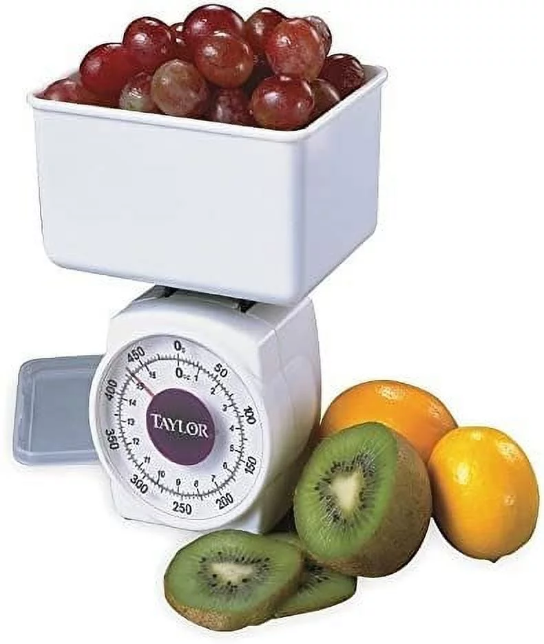 Dial Scale,Plastic,1 lb Weight Cap.,Whte