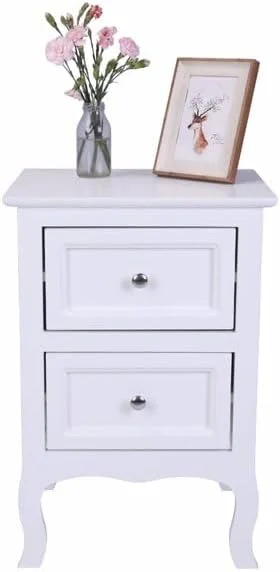HOOMHIBIU MDF Wood Simple 4-Drawer Dresser White