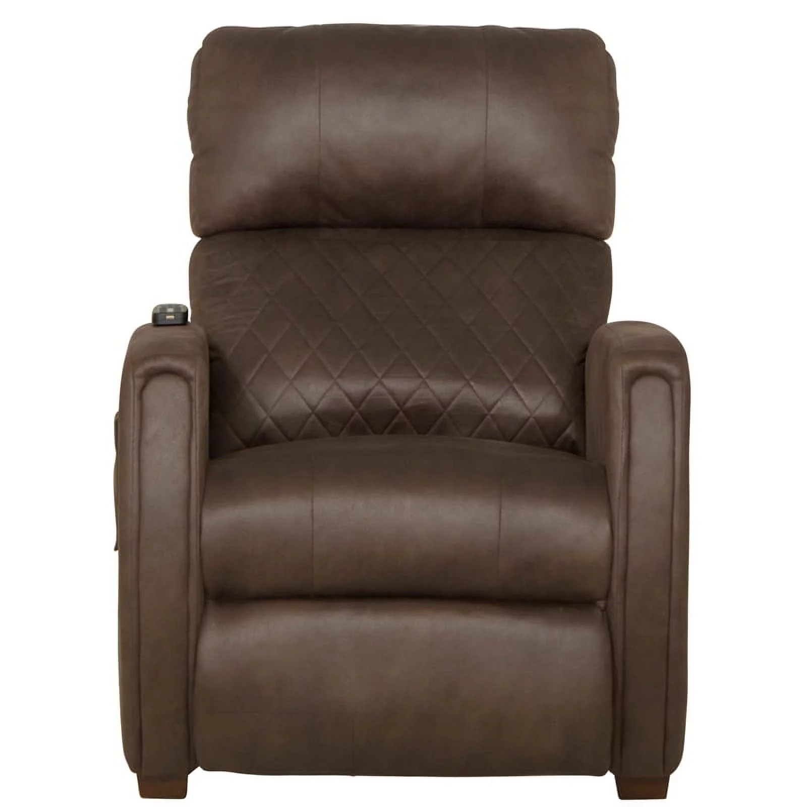 Catnapper Unwind Power Zero Gravity Recliner in Brown Polyester Fabric