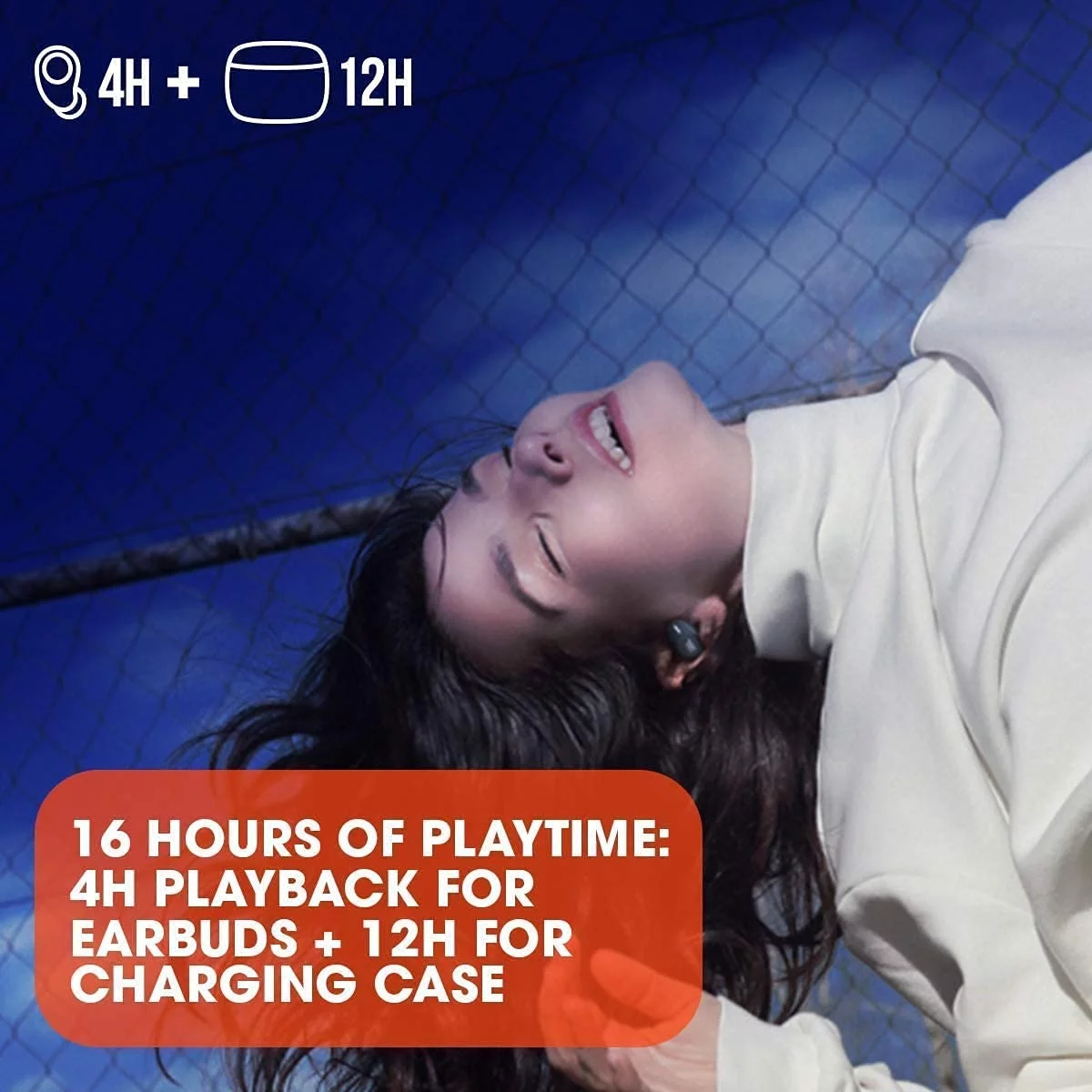 JBL TWS True Wireless in-Ear Headphones Bundle with Deluxe Hardshell Case (Tune 120TWS, White)