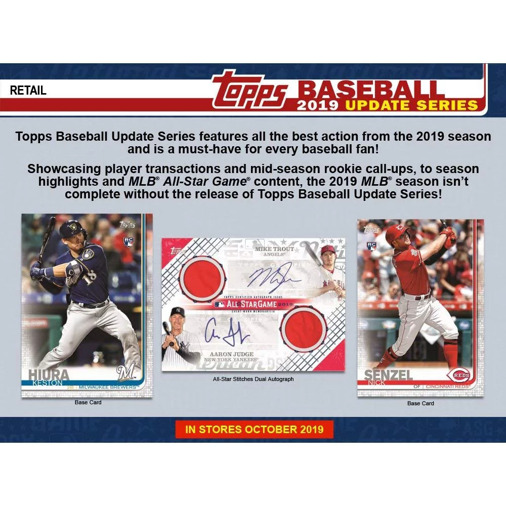 2019 Topps MLB Baseball Trading Cards Topps Updates Blaster Box