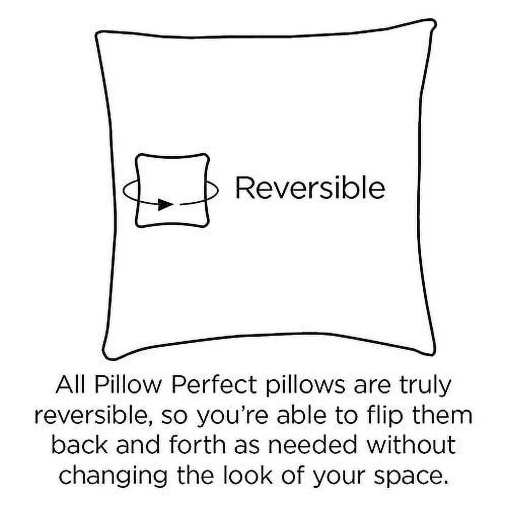 Pillow Perfect 503929 Cinnabar Burnt Orange Wrought Iron Seat Cushion (Set of 2)