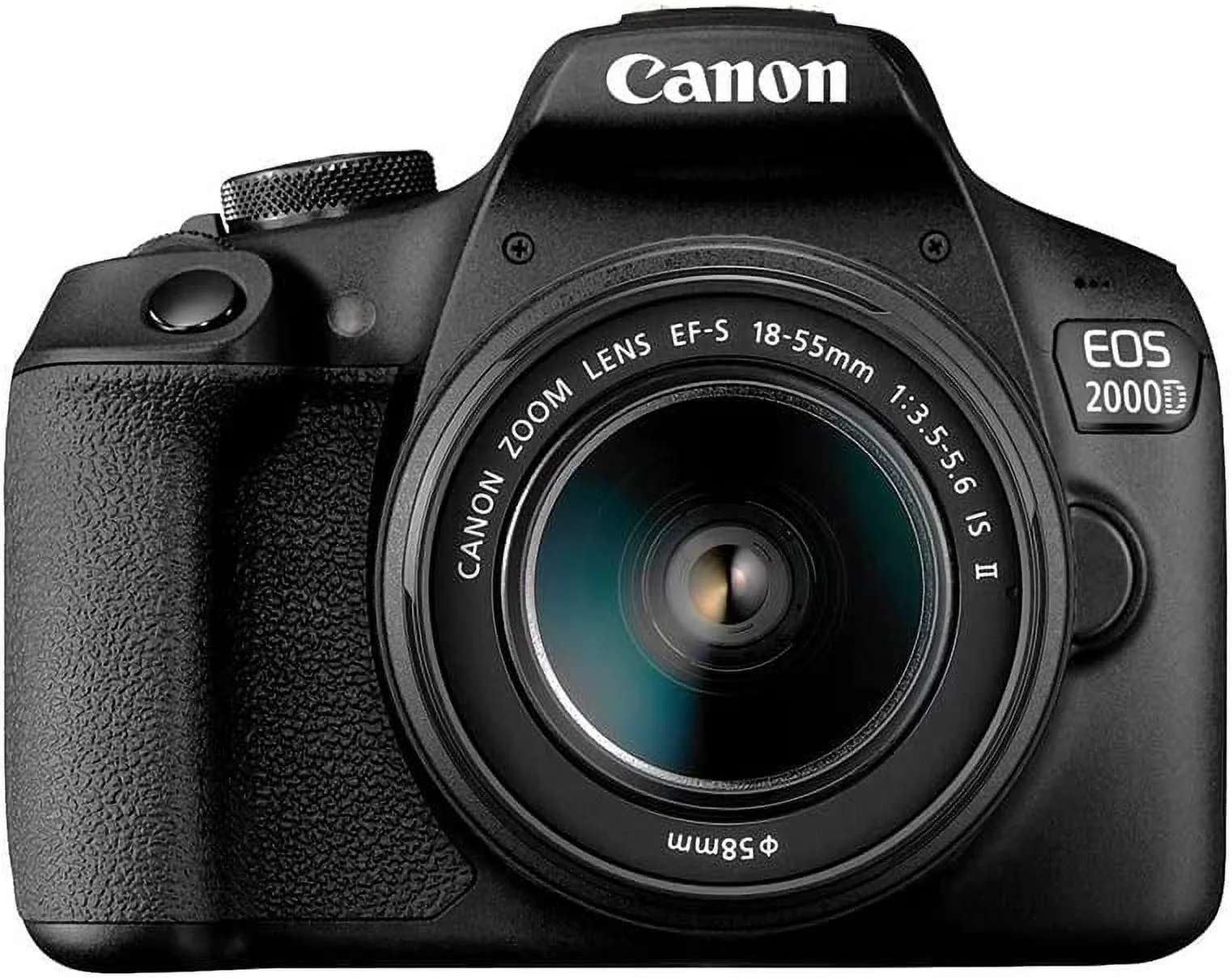 Canon EOS 2000D (Rebel T7) DSLR Camera w/Canon EF-S 18-55mm F/3.5-5.6 Zoom Lens+420-800mm HD Telephoto Zoom lens+case+128Memory Cards (24PC)