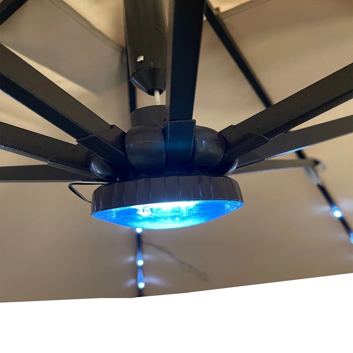 Garden Winds Replacement Canopy Top Cover Compatible with The Real Living Solar 8 x 11 Offset Umbrella - Riplock 350