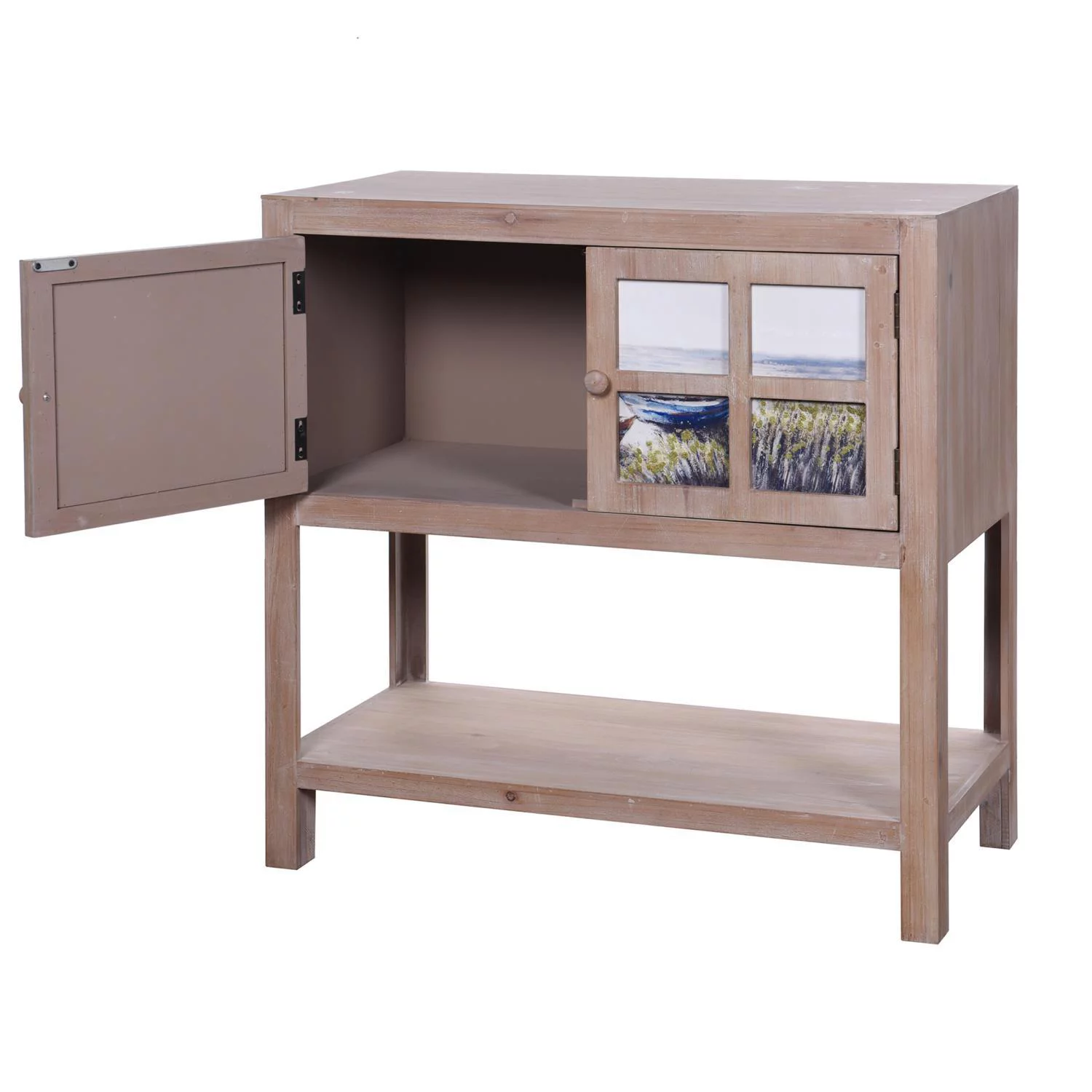 Stylecraft Home Collection - 2 Door Boat Scene Cabinet In Coastal Style-32