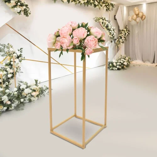 10pcs Iron Art Flower Rack Wedding Geometric Vases Column Stand Prop Detachable