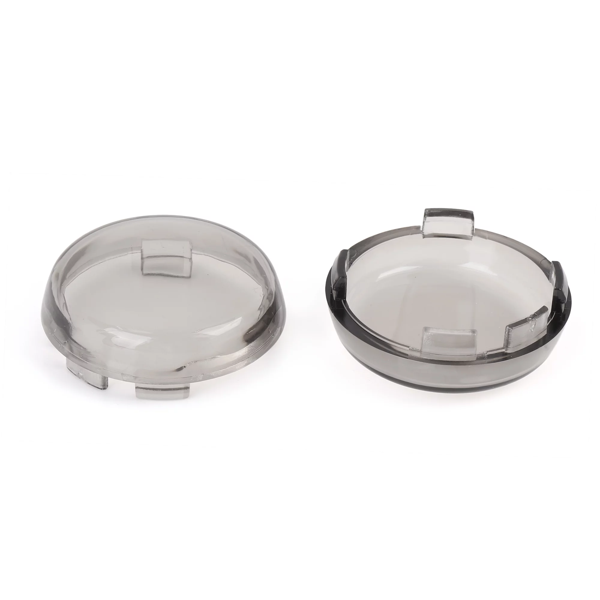 2 Pcs Motorcycle Turn Signal Light Indicator Lens Cover Smoked Color for Harley Davidson