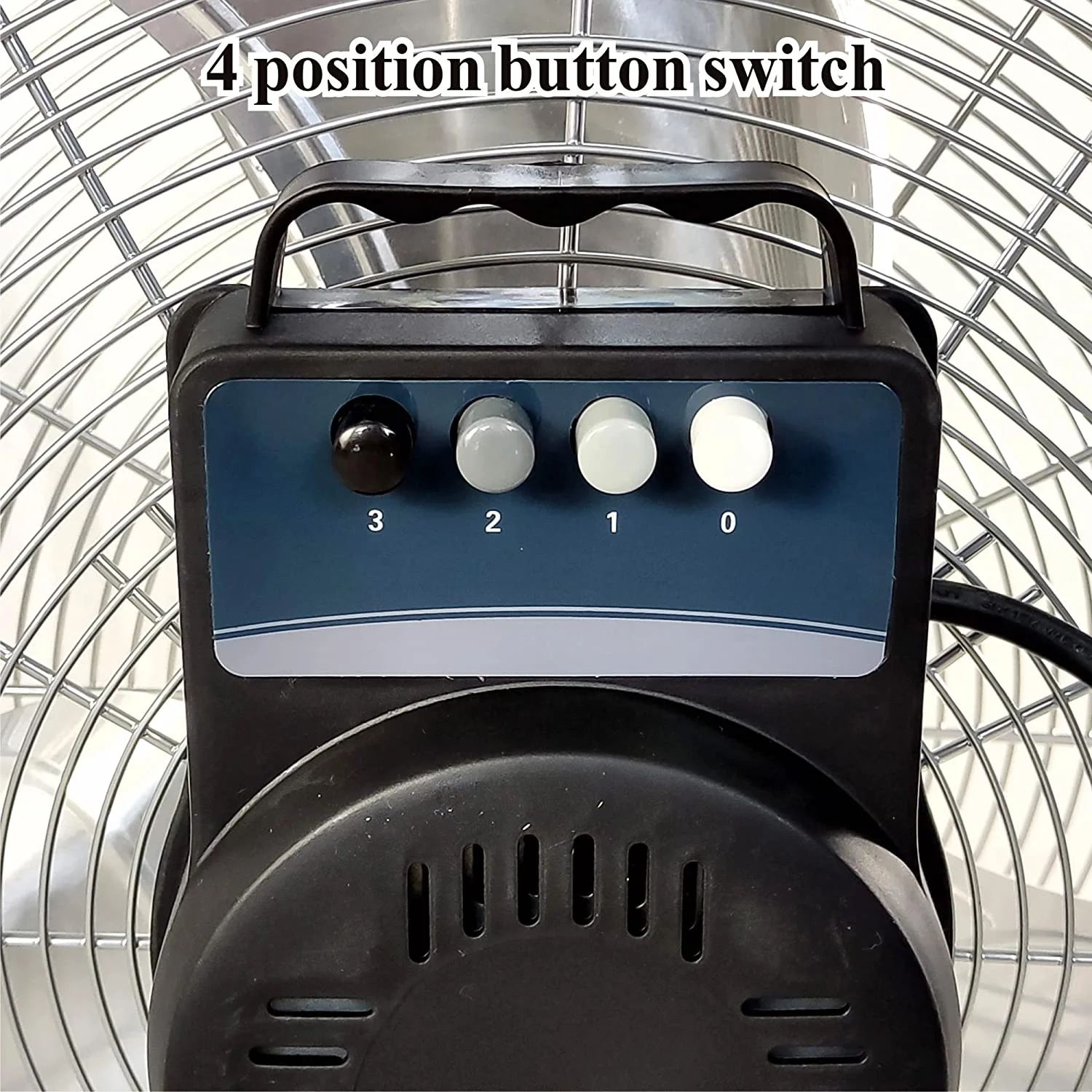 Industrial Grade 3-Speed High-Velocity Fan, 18 Inches, Chrome, F-4182