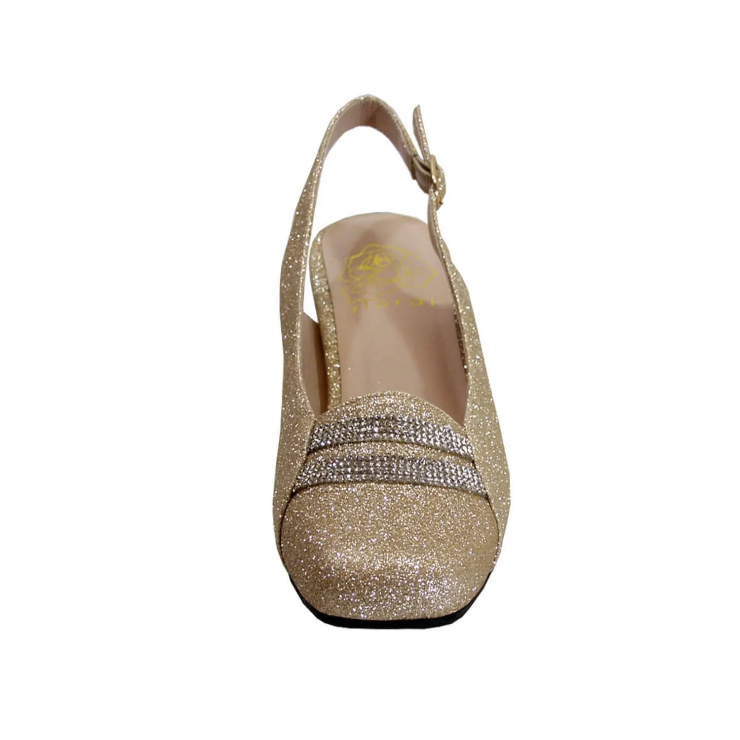 FLORAL Abigail Women's Wide Width Slingback Square Toe Dress Pumps