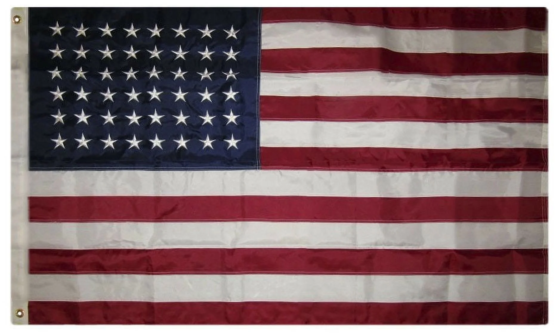 3x5 Embroidered USA American 48 Star Sewn Nylon Flag Stars Old Glory 210D