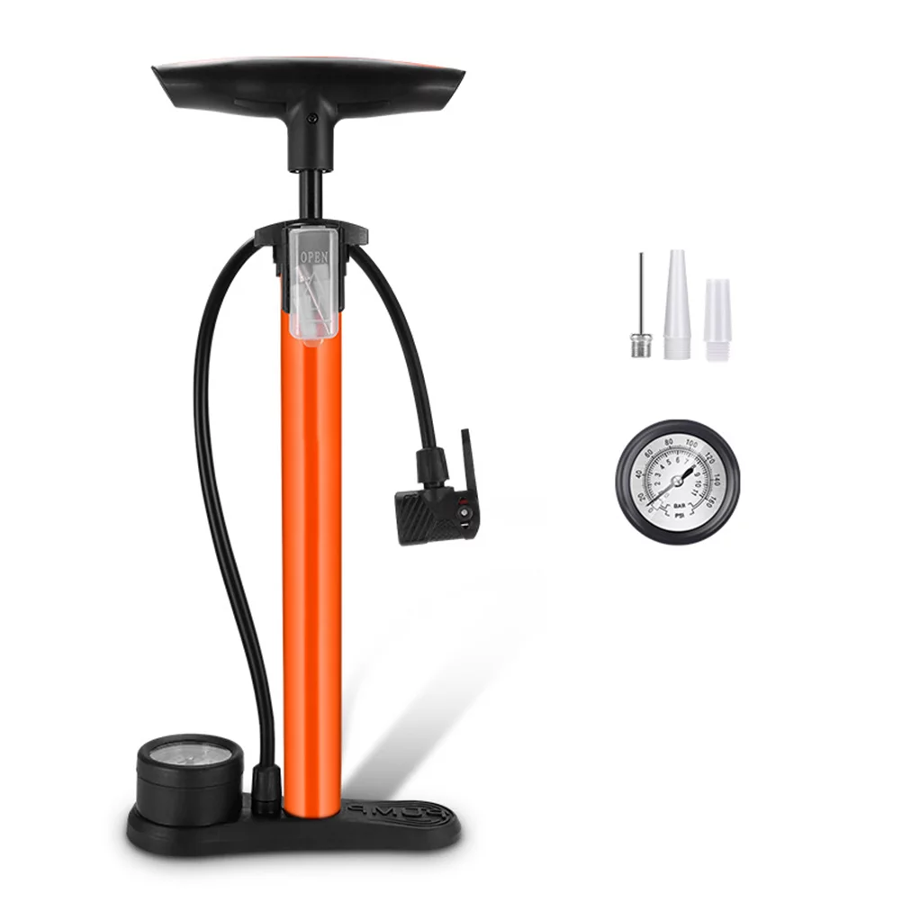 Goldmeet Bike Floor Pump with Gauge 160 PSI Air Ball Pump Inflator High Pressure Pump