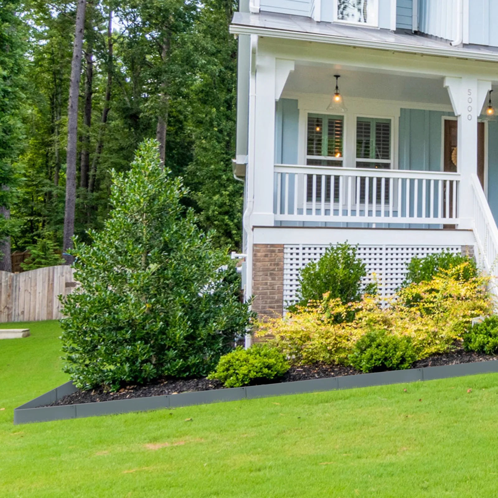 SKYSHALO Steel Landscape Edging 5-pack Steel Garden Edging Borders 39