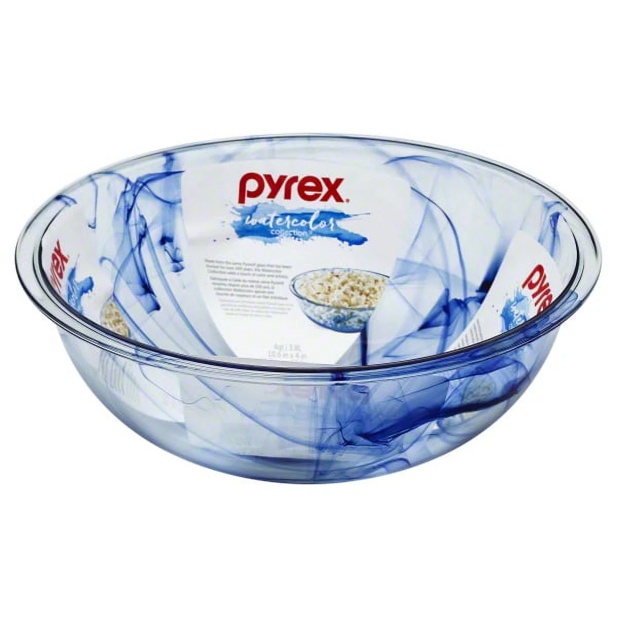 World Kitchen, LLC, Pyrex 4 qt WaterColor Bowl, 1 bowl