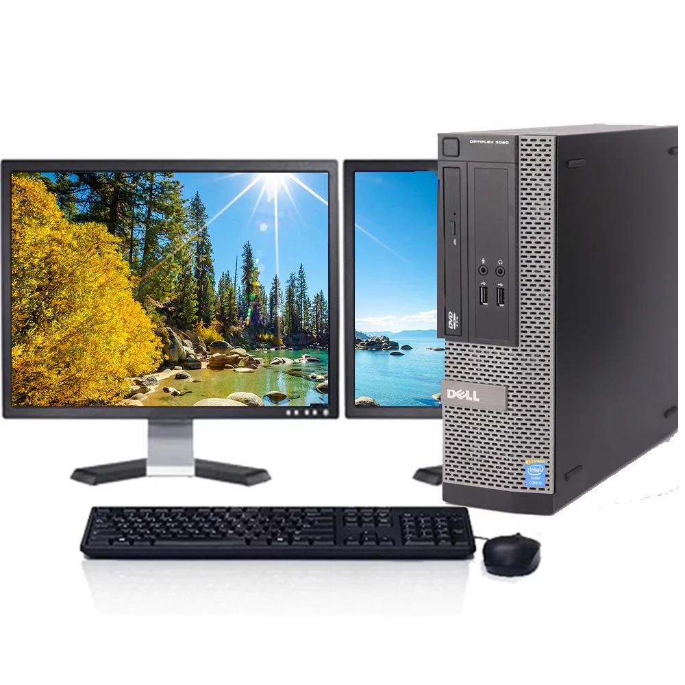 Restored Dell OptiPlex Desktop PC Intel 3.1GHz Processor 8GB Memory 500GB Hard Drive DVD Wi-Fi Windows 10 with 19